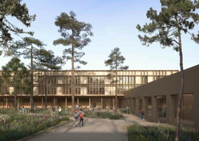Aménagement paysager et construction du Collège Paul Éluard