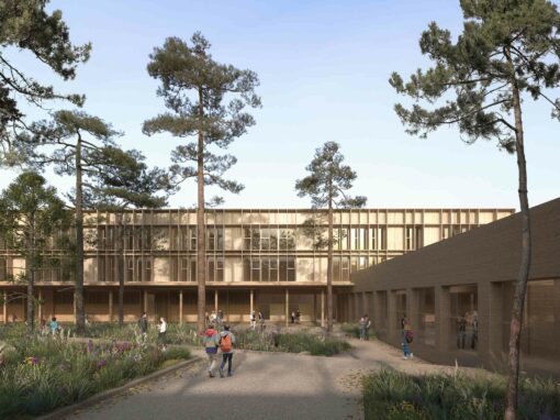 Aménagement paysager et construction du Collège Paul Éluard