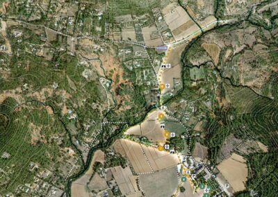 Plan guide des liaisons douces du Village de Beaurecueil