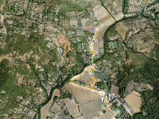 Plan guide des liaisons douces du Village de Beaurecueil